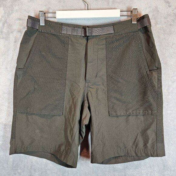 REI Co-Op Mens 36 Outdoor Hiking Shorts Adjustable Belt Dark gray gorpcore work - Picture 1 of 16